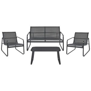 wohnli-moebel-suche-800000713347 Wohnli Möbelsuche - LOUNGE SET 4-Sitzer Metal Schwarz Barrea