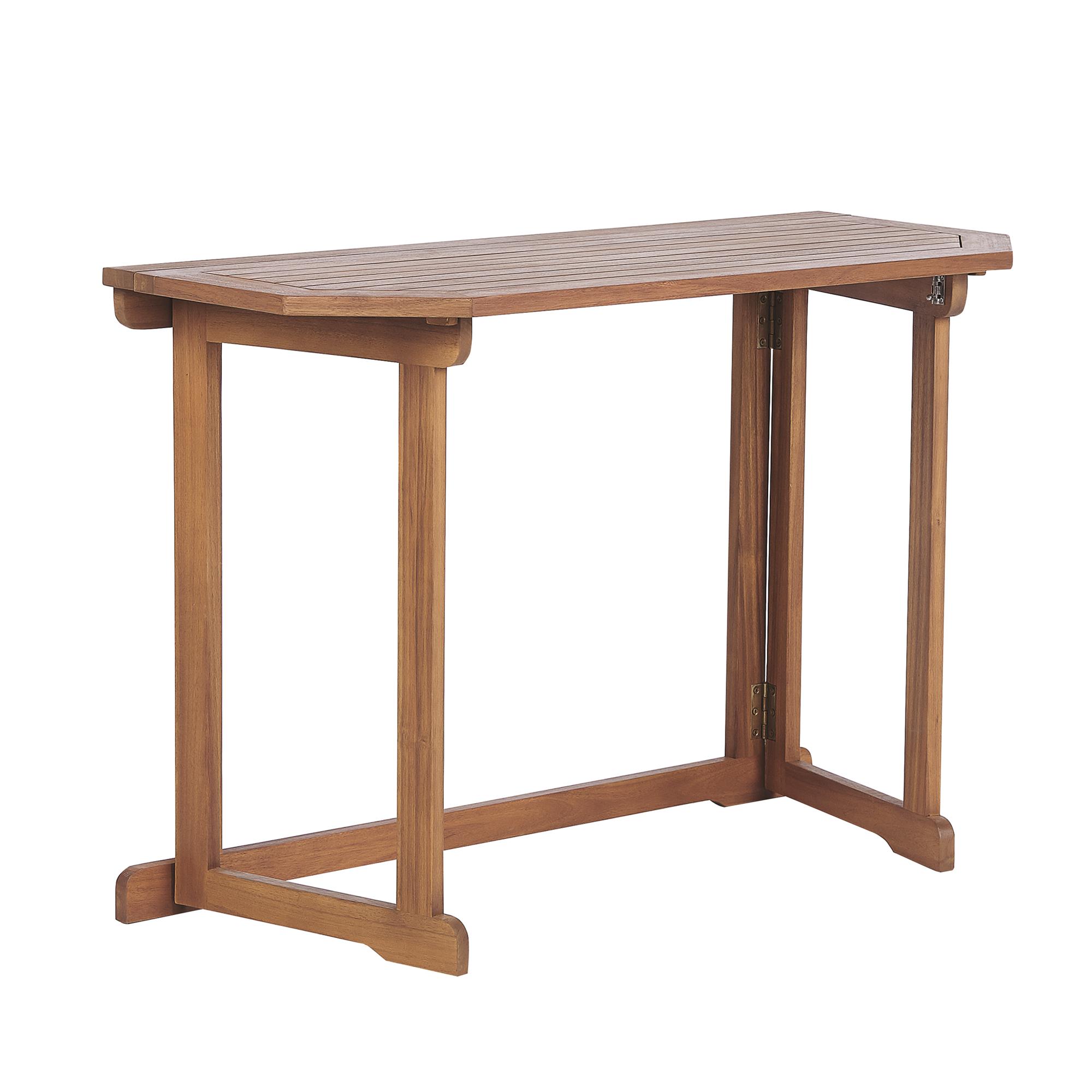 wohnli-moebel-suche-800000714195 Wohnli Möbelsuche - GARTENTISCH 110/47 cm Massivholz Heller Holzfarbton Treia