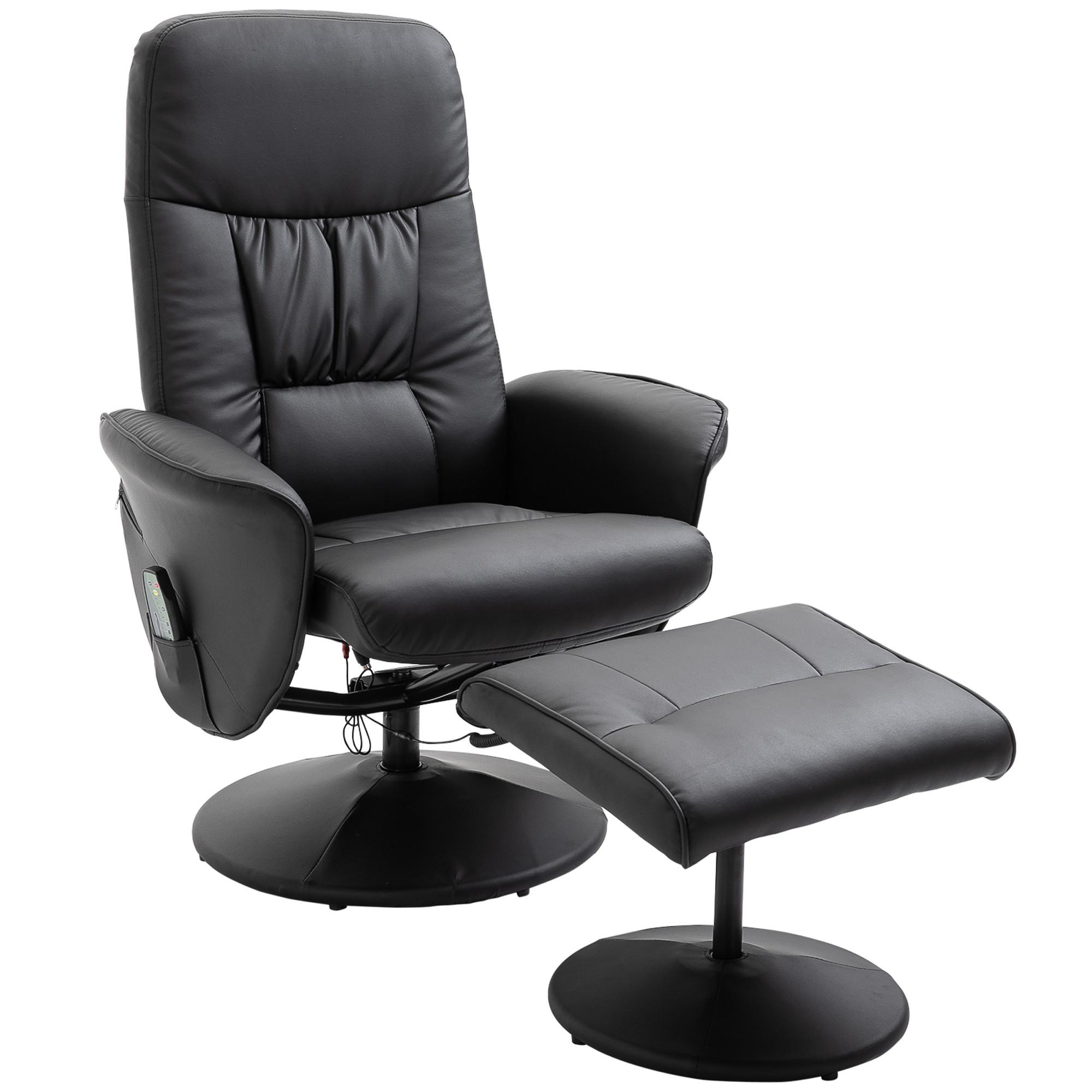 wohnli-moebel-suche-800000715079 Wohnli Möbelsuche - RELAXSESSEL Massagesessel mit Liegefunktion Fußhocker Stauraum TV-Sessel Schwarz