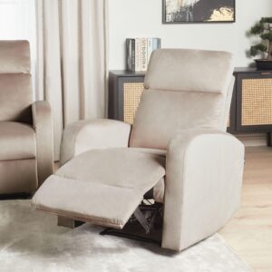 wohnli-moebel-suche-800000715663-1 SESSEL Samtstoff taupe elektrisch verstellbar Verdal Textil Beliani Möbel > Sessel > Relaxsessel Beige
