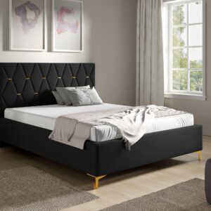 POLSTERBETT Totti 24 Textil MIRJAN24 Möbel > Betten > Polsterbetten Schwarz