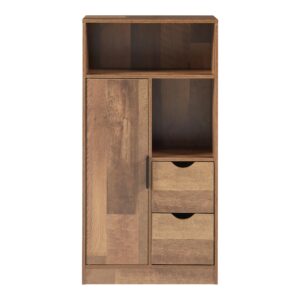 BADEZIMMERSCHRANK Namsskogan Holzwerkstoff [en.casa] Möbel > Schränke > Badezimmerschränke Braun