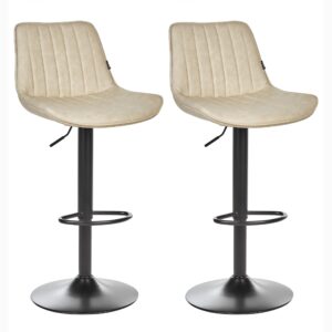 wohnli-moebel-suche-800000717746 Wohnli Möbelsuche - BARHOCKER 2er-Set Kunstleder Helles Beige Dubrovnik