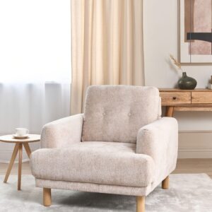wohnli-moebel-suche-800000717850-1 SESSEL Bouclé Beige Tuve Textil Beliani Möbel > Sessel > Polstersessel Beige