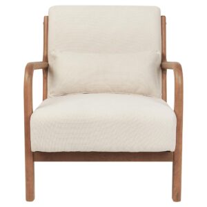 wohnli-moebel-suche-800000717856-1 SESSEL Stoff Helles Beige Skovde Textil Beliani Möbel > Sessel > Polstersessel Weiß