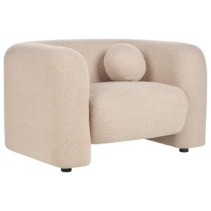 wohnli-moebel-suche-800000717876-1 SESSEL Bouclé Beige Leiren Textil Beliani Möbel > Sessel > Polstersessel Beige