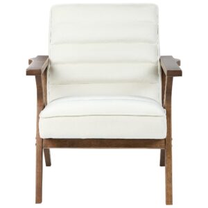 wohnli-moebel-suche-800000717946-1 SESSEL Cremeweiß Kisa Textil Beliani Möbel > Sessel > Polstersessel Weiß