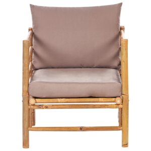 wohnli-moebel-suche-800000718160-1 GARTENSTUHL Holz Taupe Cerreto Holz Beliani Garten & Outdoor > Gartenmöbel > Gartenstühle Beige