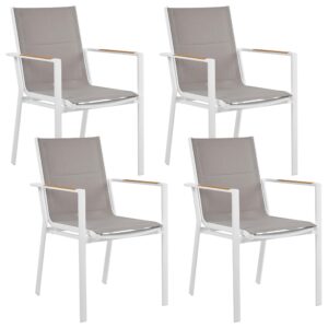 wohnli-moebel-suche-800000718171 Wohnli Möbelsuche - GARTENSTUHL 4er-Set Metall Grau Busseto