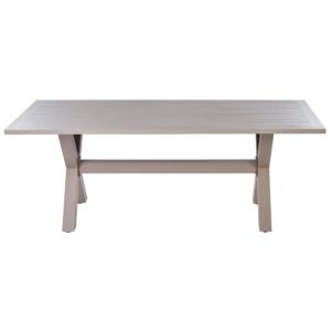 wohnli-moebel-suche-800000718177-1 GARTENTISCH 200/105 cm Metall Taupe Cascais Metall Beliani Garten & Outdoor > Gartenmöbel > Gartentische Beige