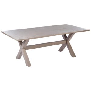 wohnli-moebel-suche-800000718177 Wohnli Möbelsuche - GARTENTISCH 200/105 cm Metall Taupe Cascais