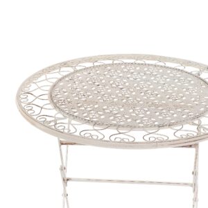wohnli-moebel-suche-800000718217-1 GARTENTISCH Metall Beige Trieste Metall Beliani Garten & Outdoor > Gartenmöbel > Gartentische Beige
