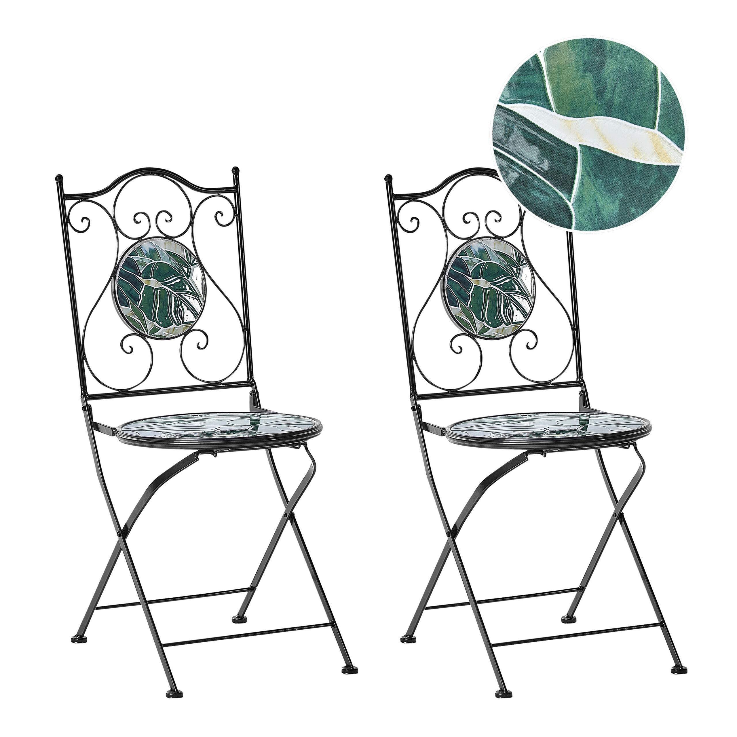 wohnli-moebel-suche-800000718240 Wohnli Möbelsuche - GARTENSTUHL 2er-Set Metall Schwarz Cozzana