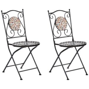 wohnli-moebel-suche-800000718243-1 GARTENSTUHL 2er-Set Metall Schwarz Casario Metall Beliani Garten & Outdoor > Gartenmöbel > Gartenstühle Schwarz