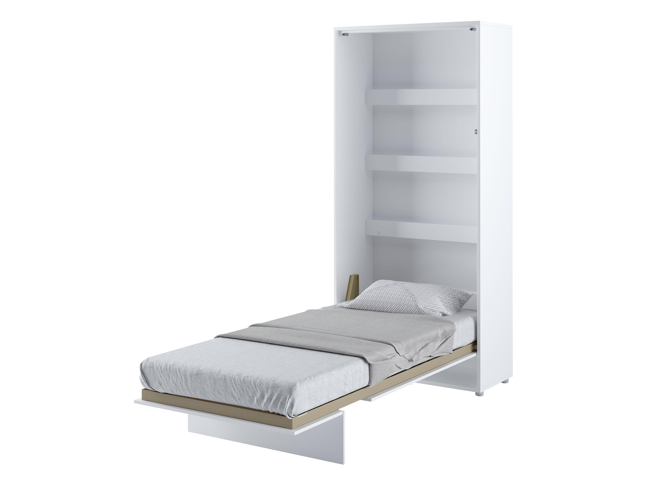SCHRANKBETT Bed-Concept BC-03 90x200 mit zwei LED-Lampe Holzwerkstoff MIRJAN24 Möbel > Betten Weiß