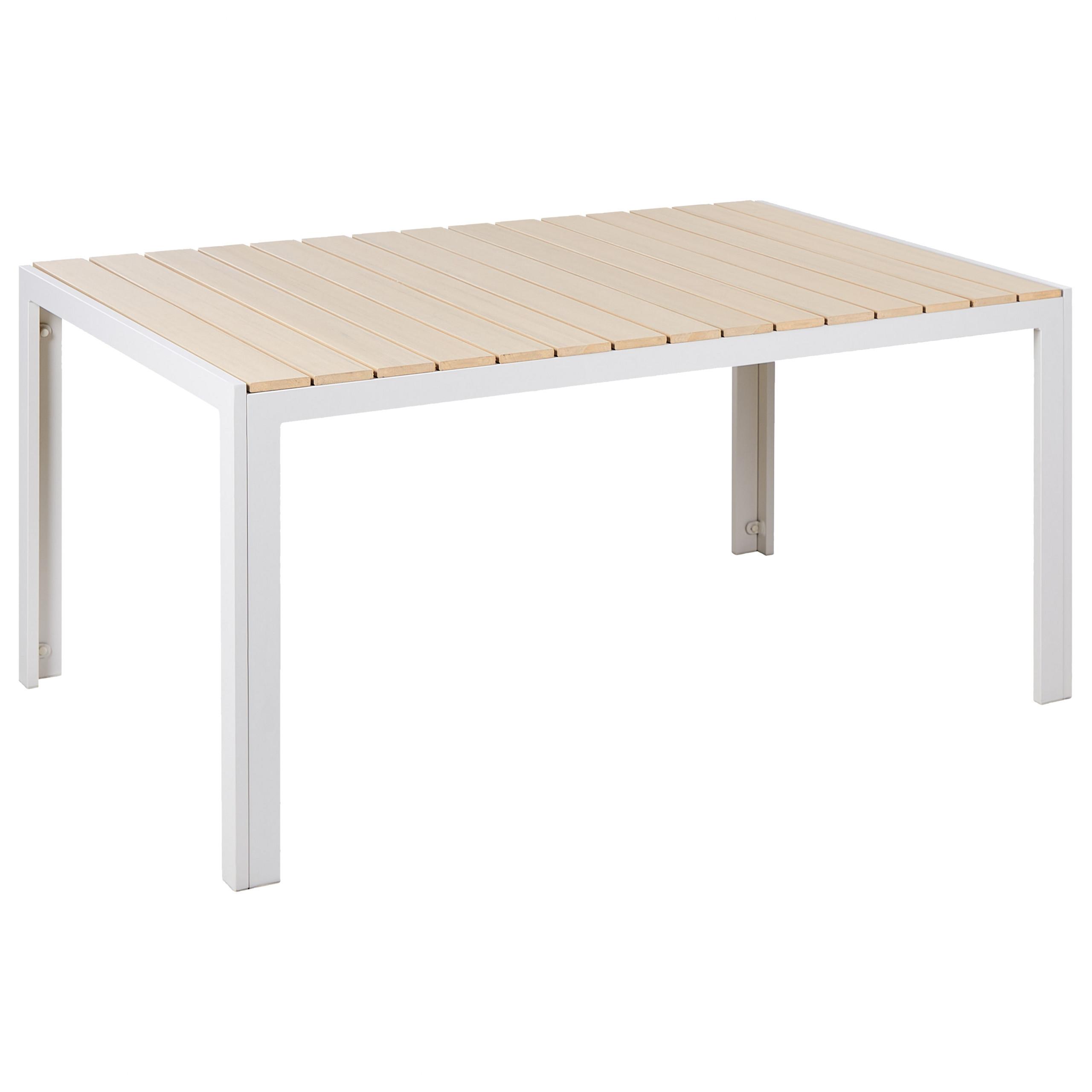 wohnli-moebel-suche-800000719846 Wohnli Möbelsuche - GARTENTISCH Kunstholz beige/weiß 150/90 cm Como
