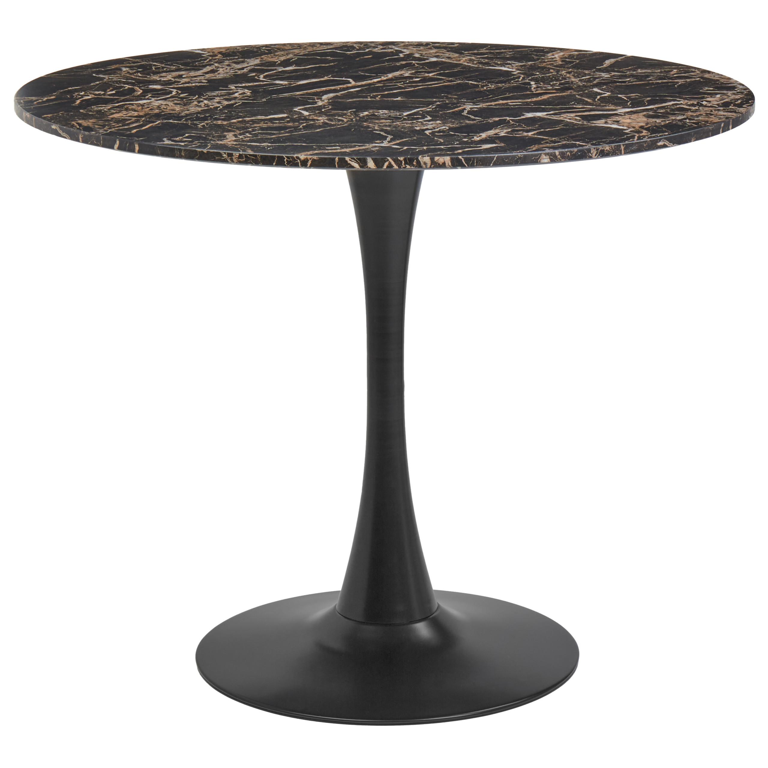 wohnli-moebel-suche-800000719856 Wohnli Möbelsuche - ESSTISCH Marmor Optik schwarz/gold 90 cm Boca