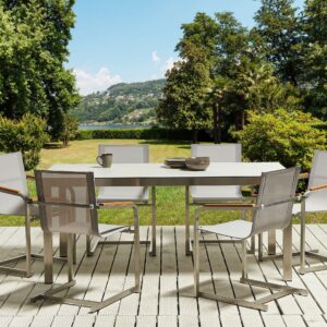 wohnli-moebel-suche-800000719874-1 GARTENTISCH Keramik-Glas weiß 180/90 cm Cosoleto Glas Beliani Garten & Outdoor > Gartenmöbel > Gartentische Weiß