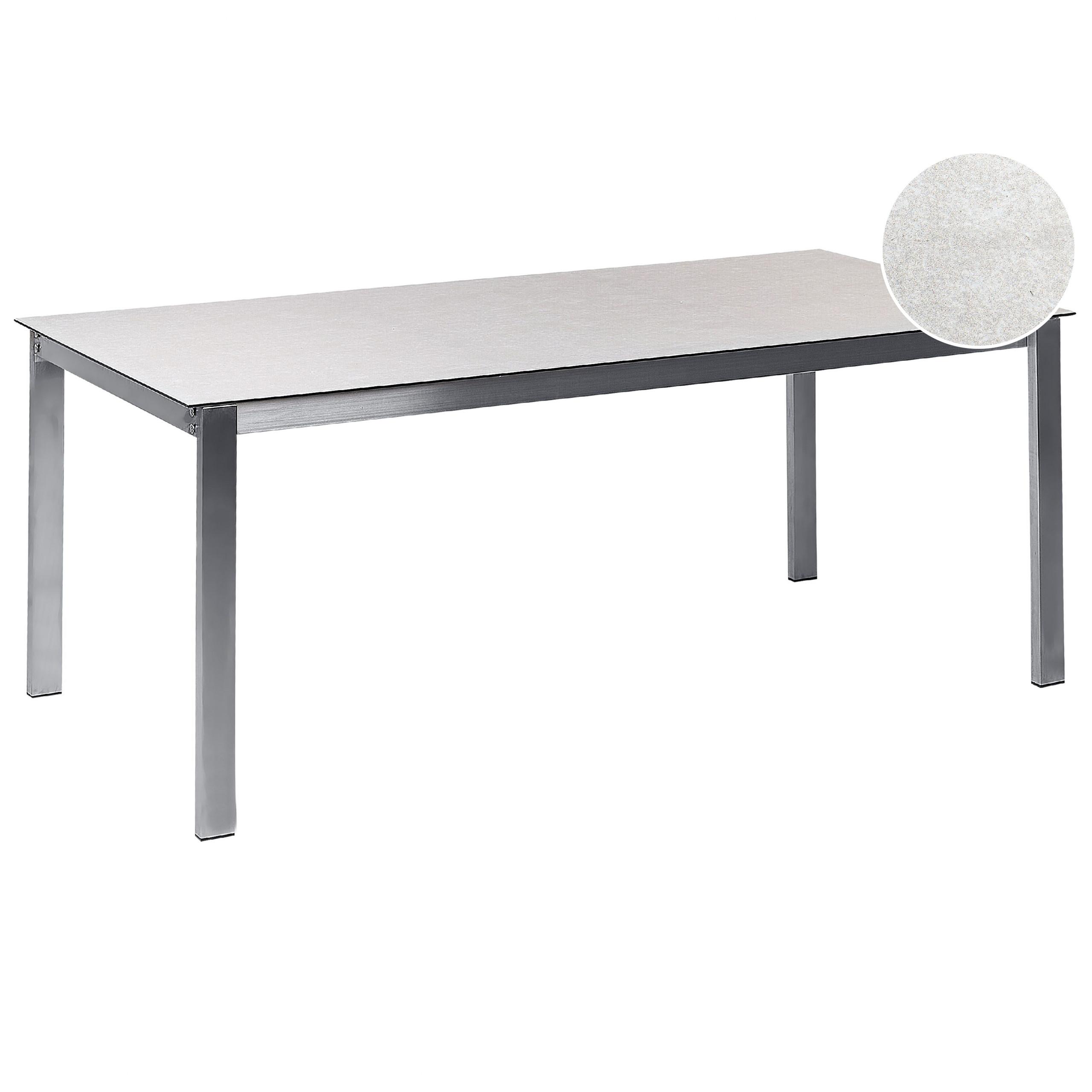 Wohnli Möbelsuche - GARTENTISCH Keramik-Glas weiß 180/90 cm Cosoleto