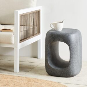 wohnli-moebel-suche-800000719898-1 BEISTELLTISCH Beton Marmor Optik grau 33/33 cm Pelmo Stein Beliani Möbel > Tische > Beistelltische Grau