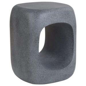 Wohnli Möbelsuche - BEISTELLTISCH Beton Marmor Optik grau 33/33 cm Pelmo