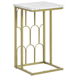 wohnli-moebel-suche-800000719912 Wohnli Möbelsuche - BEISTELLTISCH Marmor Optik weiß/gold Pandale
