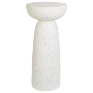 Wohnli Möbelsuche - BEISTELLTISCH Beton cremeweiß Terrazzo Optik rund 33 cm Cadini