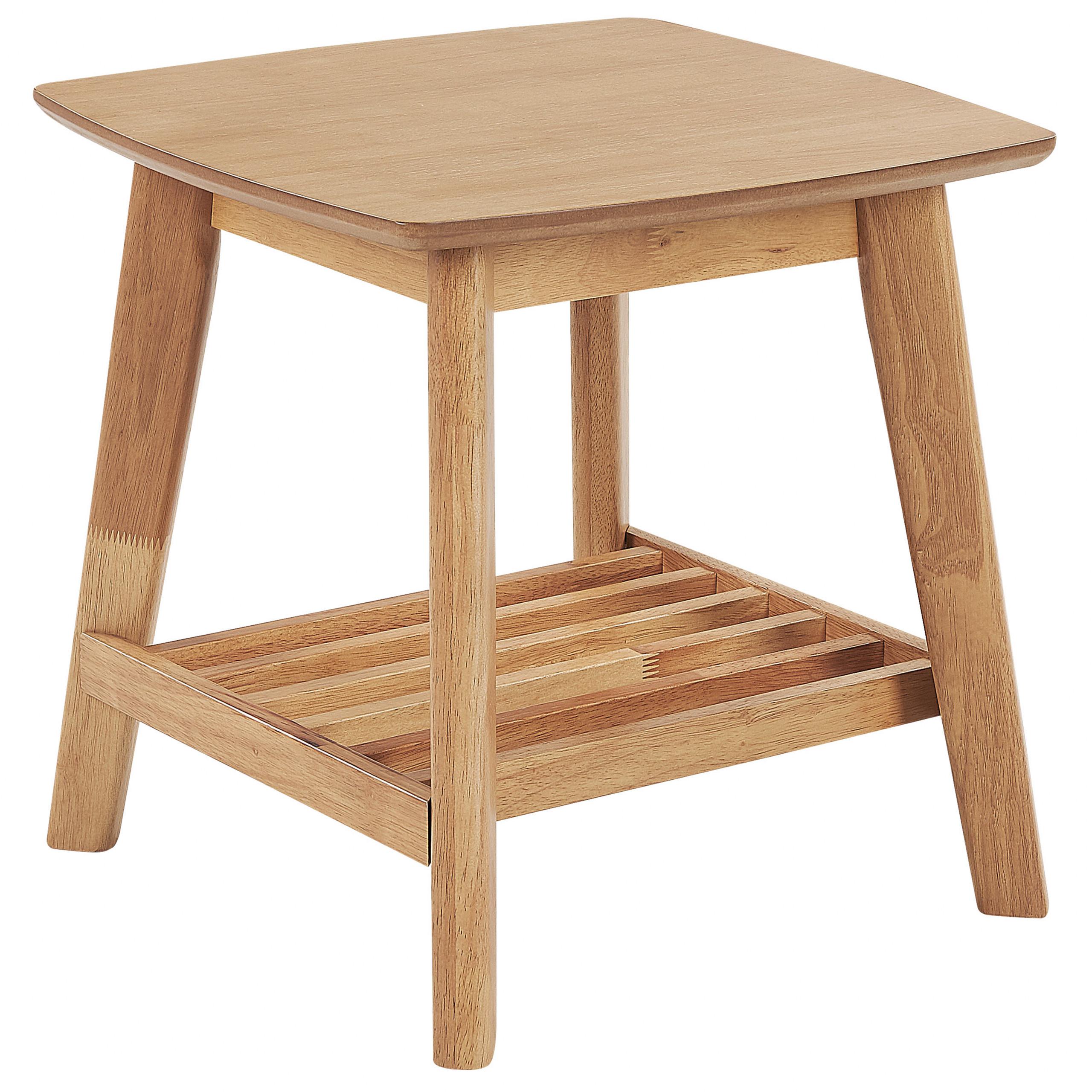 Wohnli Möbelsuche - BEISTELLTISCH heller Holzfarbton quadratisch 50/50 cm Tulare