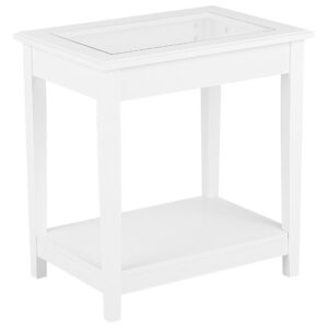 wohnli-moebel-suche-800000719986 Wohnli Möbelsuche - BEISTELLTISCH weiß Glas rechteckig 40/57 cm Attu