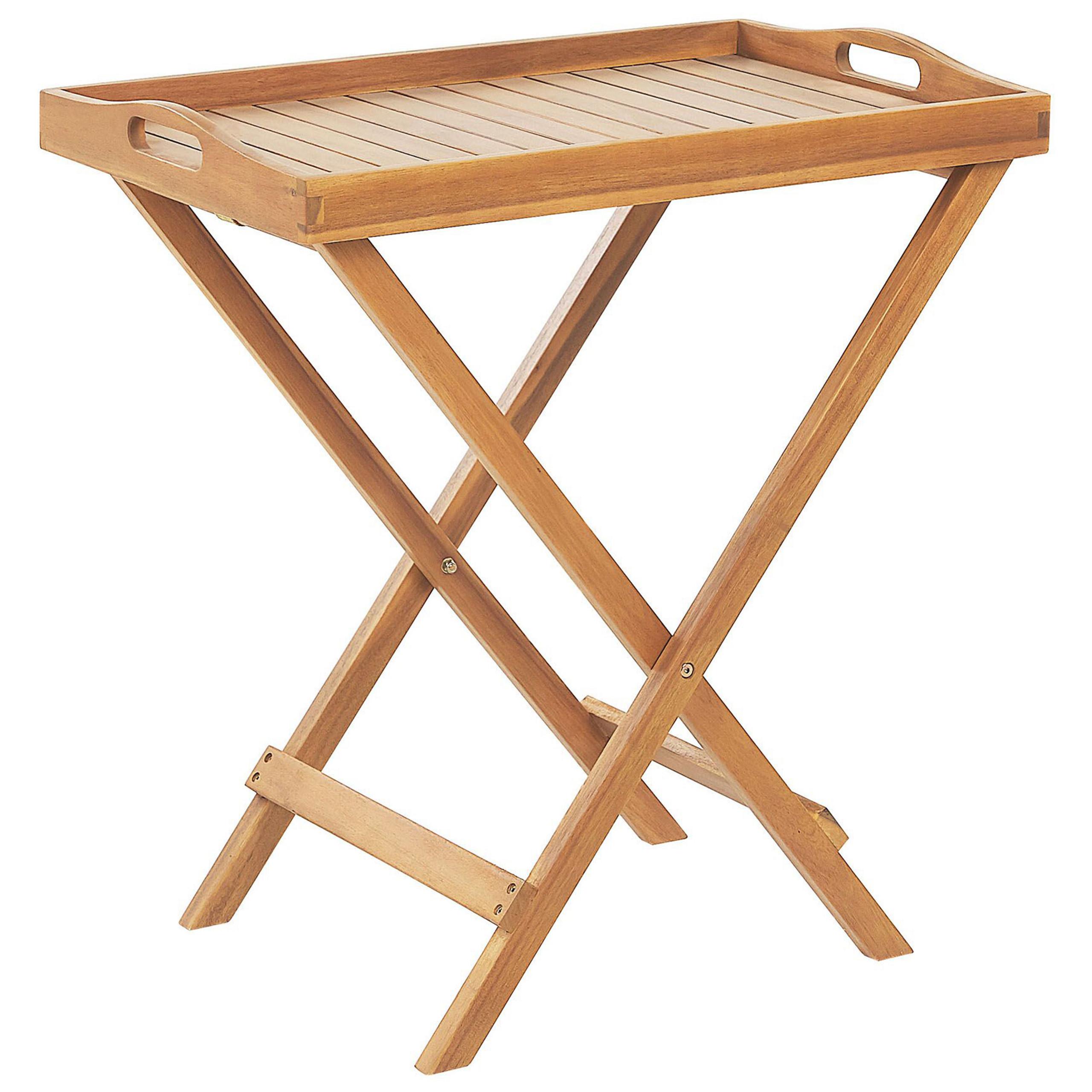 Wohnli Möbelsuche - GARTENTISCH Massivholz Heller Holzfarbton Java