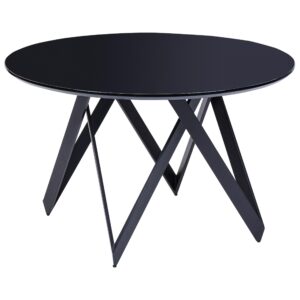 wohnli-moebel-suche-800000720114 Wohnli Möbelsuche - ESSTISCH schwarz glänzend 120 cm rund Oxhill