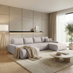 WOHNLANDSCHAFT Draco U beige Textil Beautysofa Möbel > Sofas & Couches > Wohnlandschaften > Wohnlandschaften U-Form Beige