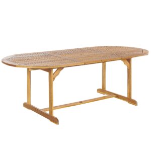 wohnli-moebel-suche-800000721703 Wohnli Möbelsuche - GARTENTISCH Akazienholz hellbraun 160/220/100 cm ausziehbar Maui