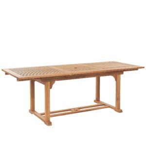 wohnli-moebel-suche-800000721737 Wohnli Möbelsuche - GARTENTISCH Akazienholz hellbraun 160/220/90 cm ausziehbar Java