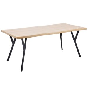 wohnli-moebel-suche-800000721743 Wohnli Möbelsuche - ESSTISCH heller Holzfarbton/schwarz 180/90 cm Alton