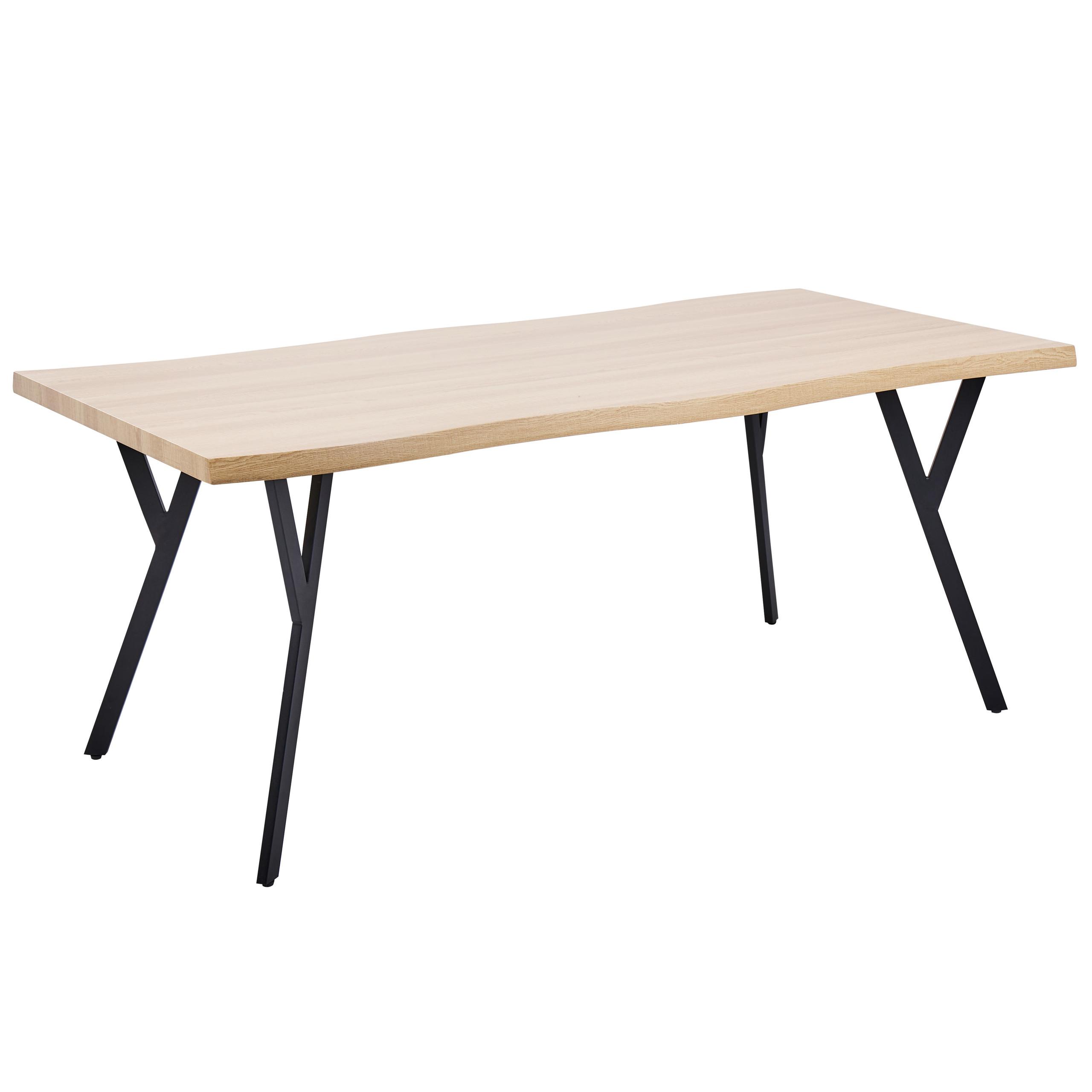 wohnli-moebel-suche-800000721743 Wohnli Möbelsuche - ESSTISCH heller Holzfarbton/schwarz 180/90 cm Alton