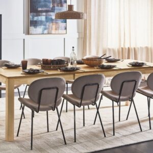 wohnli-moebel-suche-800000721745-1 AUSZIEHBARER Esstisch 160/240/90 cm Helles Holz Madura Holzwerkstoff Beliani Möbel > Tische > Esstische Braun