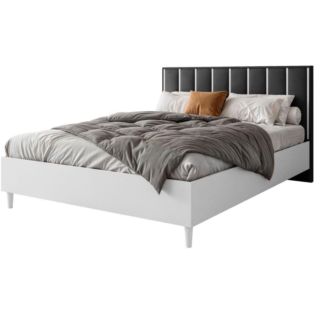 wohnli-moebel-suche-800000727241 Wohnli Möbelsuche - POLSTERBETT Stella 166/211/108 mit 1 Nachttisch schwarz
