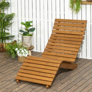 wohnli-moebel-suche-800000727789-1 GARTENLIEGE Holzwerkstoff Outsunny Garten & Outdoor > Gartenmöbel > Gartenliegen Braun