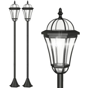 wohnli-moebel-suche-800000733878 Wohnli Möbelsuche - SOLAR Gartenlaterne 2er Set LED Laterne Gartenleuchte 6 Stdn. ABS H129cm