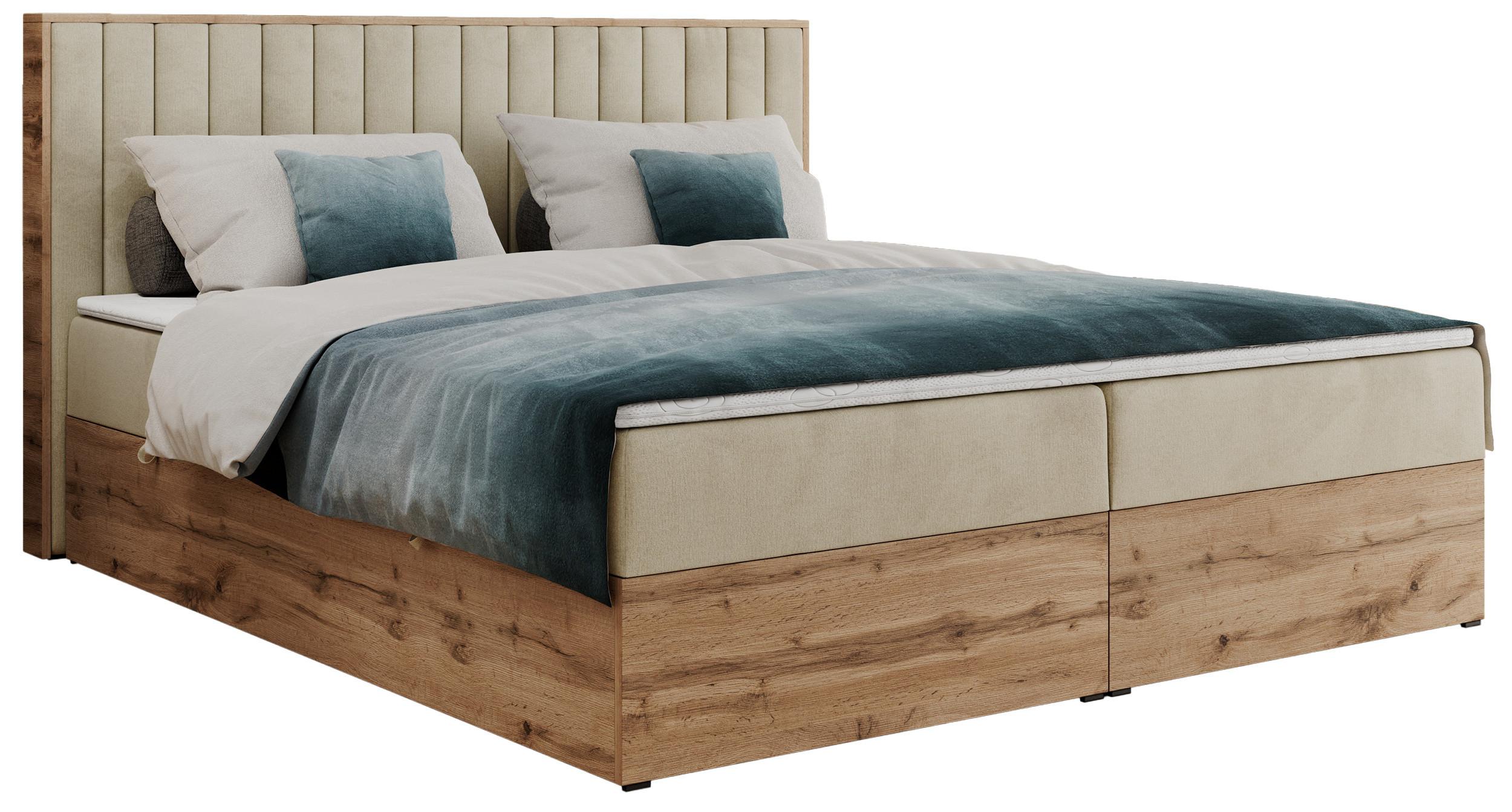 wohnli-moebel-suche-800000738978 Wohnli Möbelsuche - BOXBETT ALBERO 4 - 120/200 Beige Velvet - H4