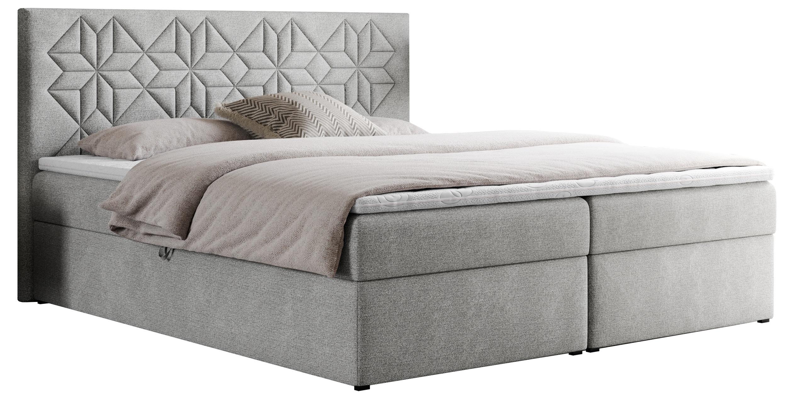 wohnli-moebel-suche-800000739074 Wohnli Möbelsuche - BOXBETT LEILA 140/200 Hellgrau Struktur - H4
