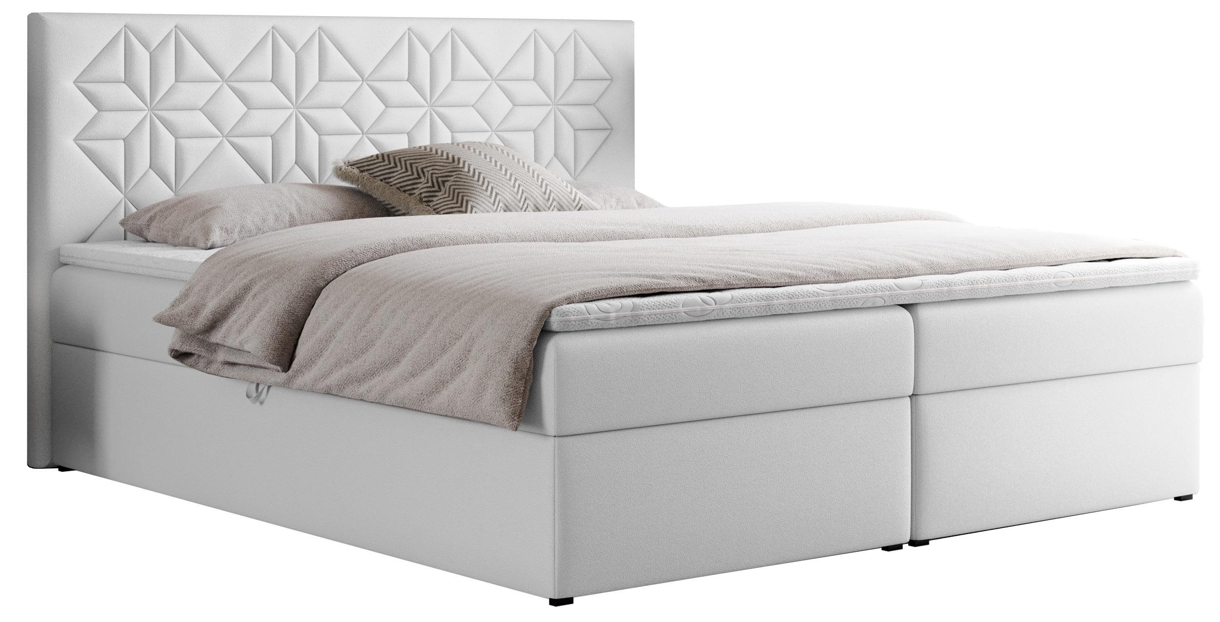wohnli-moebel-suche-800000739103 Wohnli Möbelsuche - BOXBETT LEILA 120/200 Weiß Kunstleder - H4