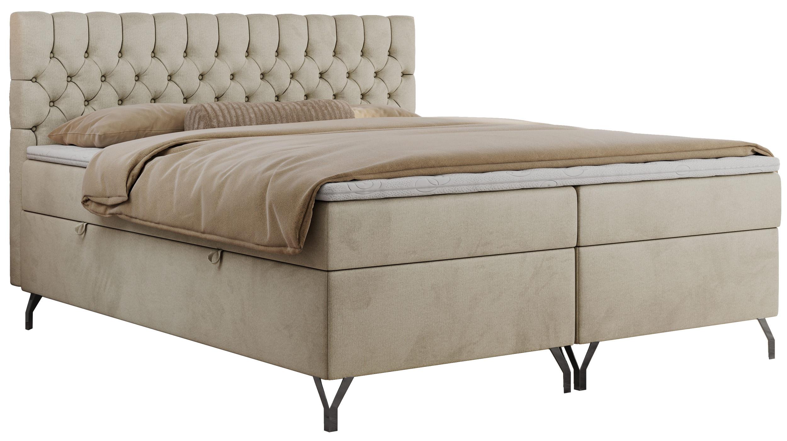 wohnli-moebel-suche-800000739229 Wohnli Möbelsuche - BOXBETT GRIMALDI 120/200 Beige Velvet - H4