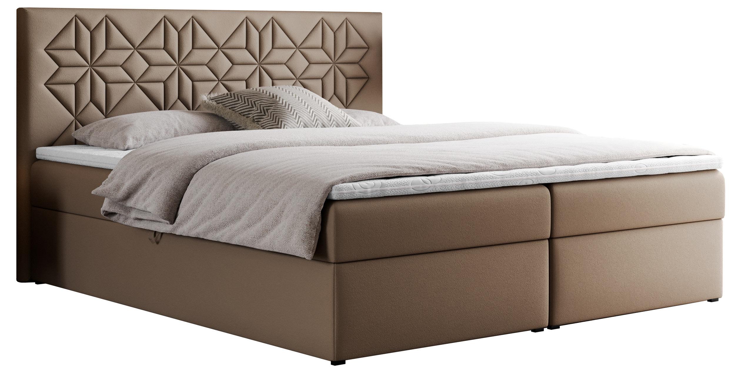 wohnli-moebel-suche-800000739362 Wohnli Möbelsuche - BOXBETT LEILA 120/200 Braun Kunstleder - H4