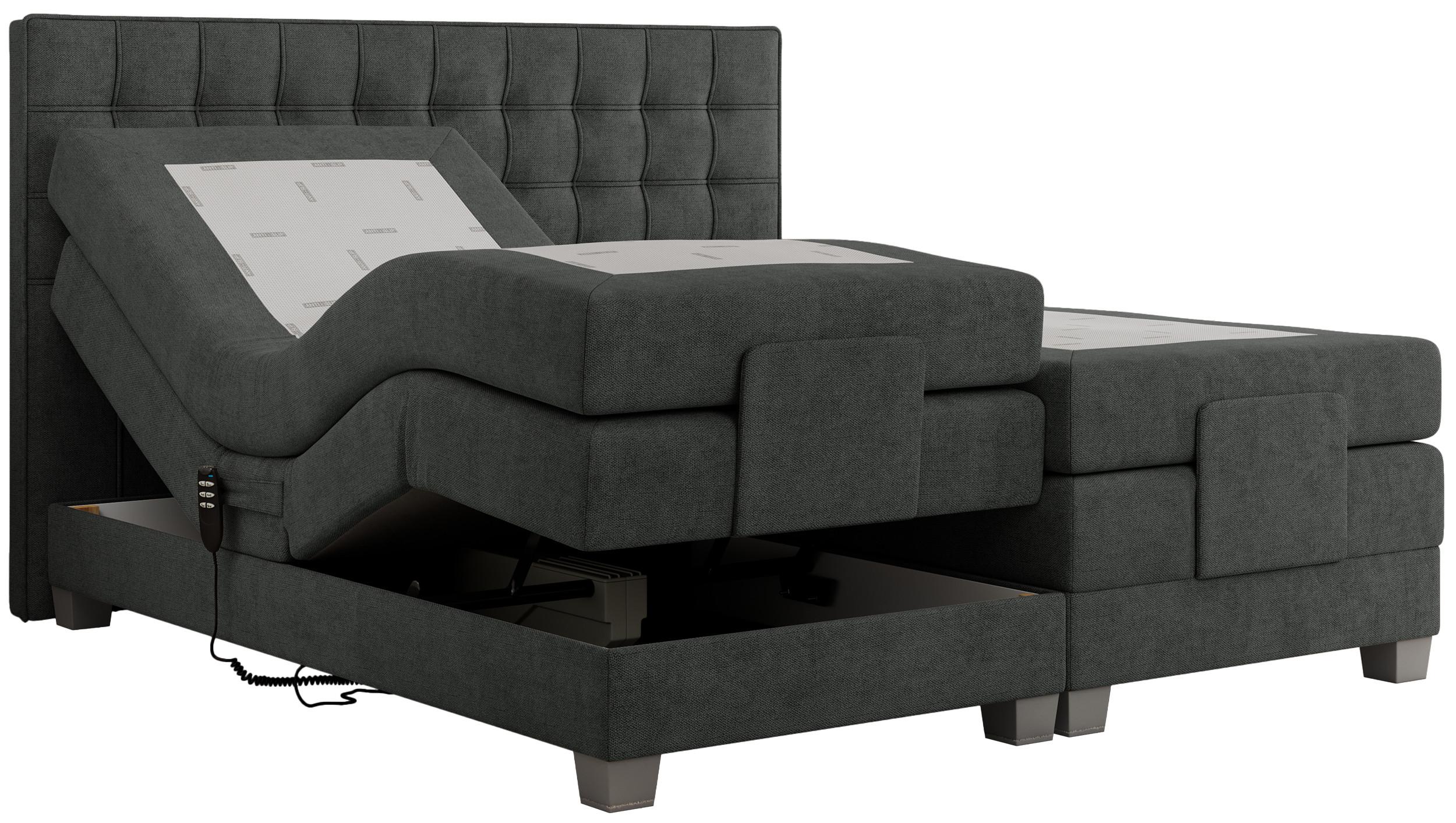 wohnli-moebel-suche-800000739448 Wohnli Möbelsuche - BOXBETT ELEKTRO 140/200 Dunkelgrau Struktur - H3