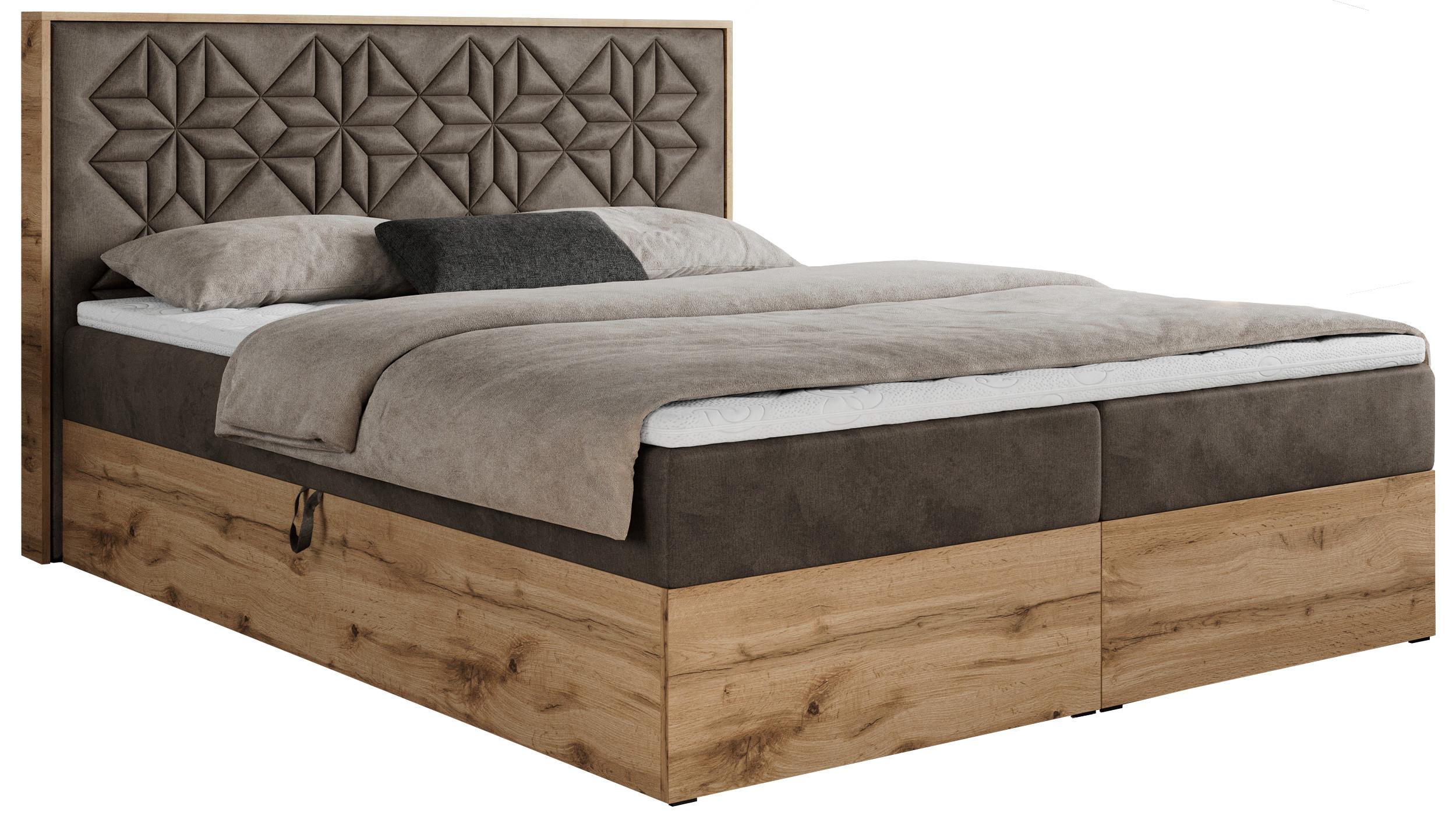 wohnli-moebel-suche-800000739547 Wohnli Möbelsuche - BOXBETT NESSI - 140/200 Braun Velvet - H4