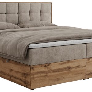 Wohnli Möbelsuche - BOXBETT ALBERO 1 - 160/200 Beige Struktur - H3