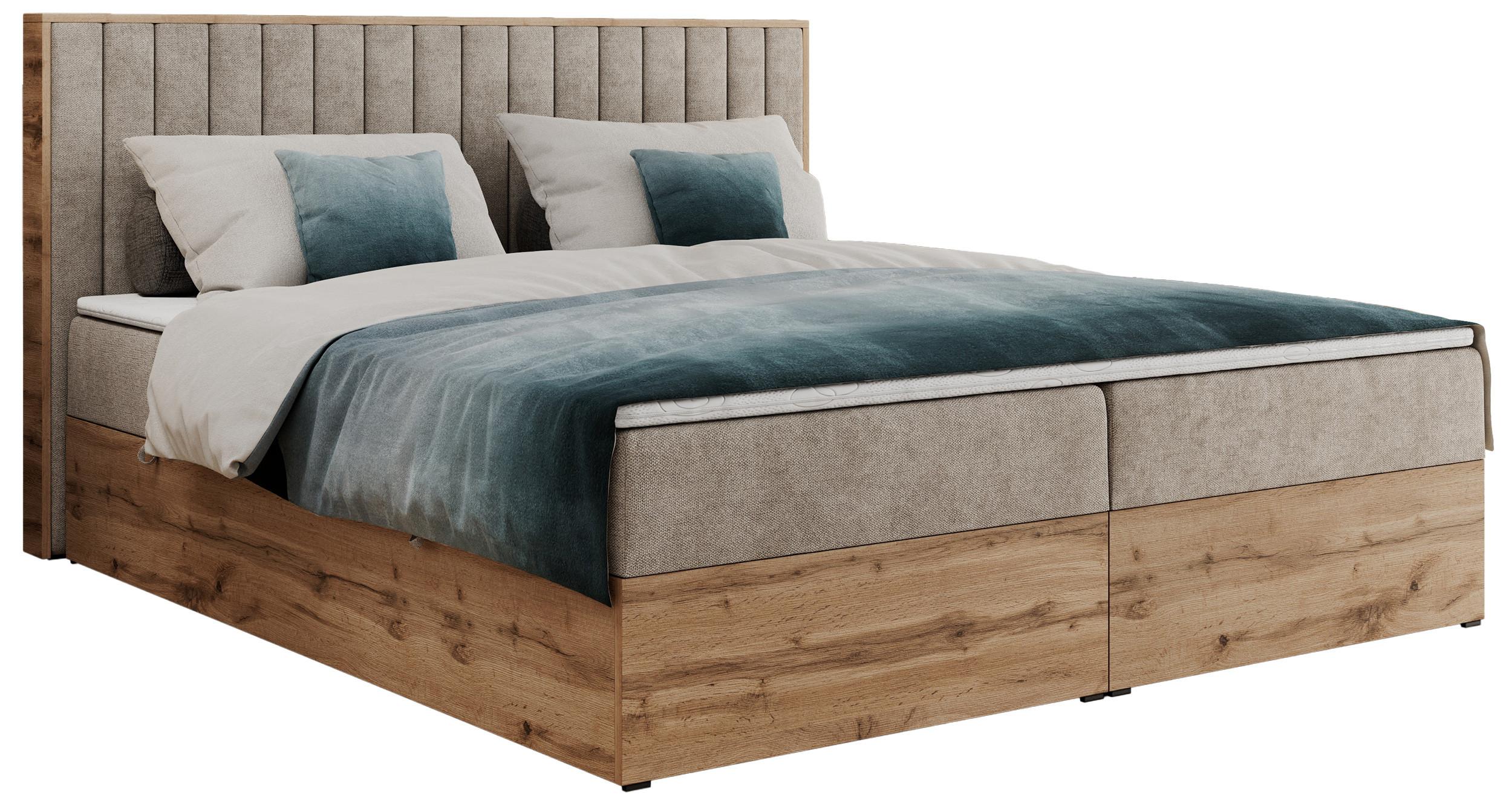 wohnli-moebel-suche-800000739766 Wohnli Möbelsuche - BOXBETT ALBERO 4 - 160/200 Beige Struktur - H3