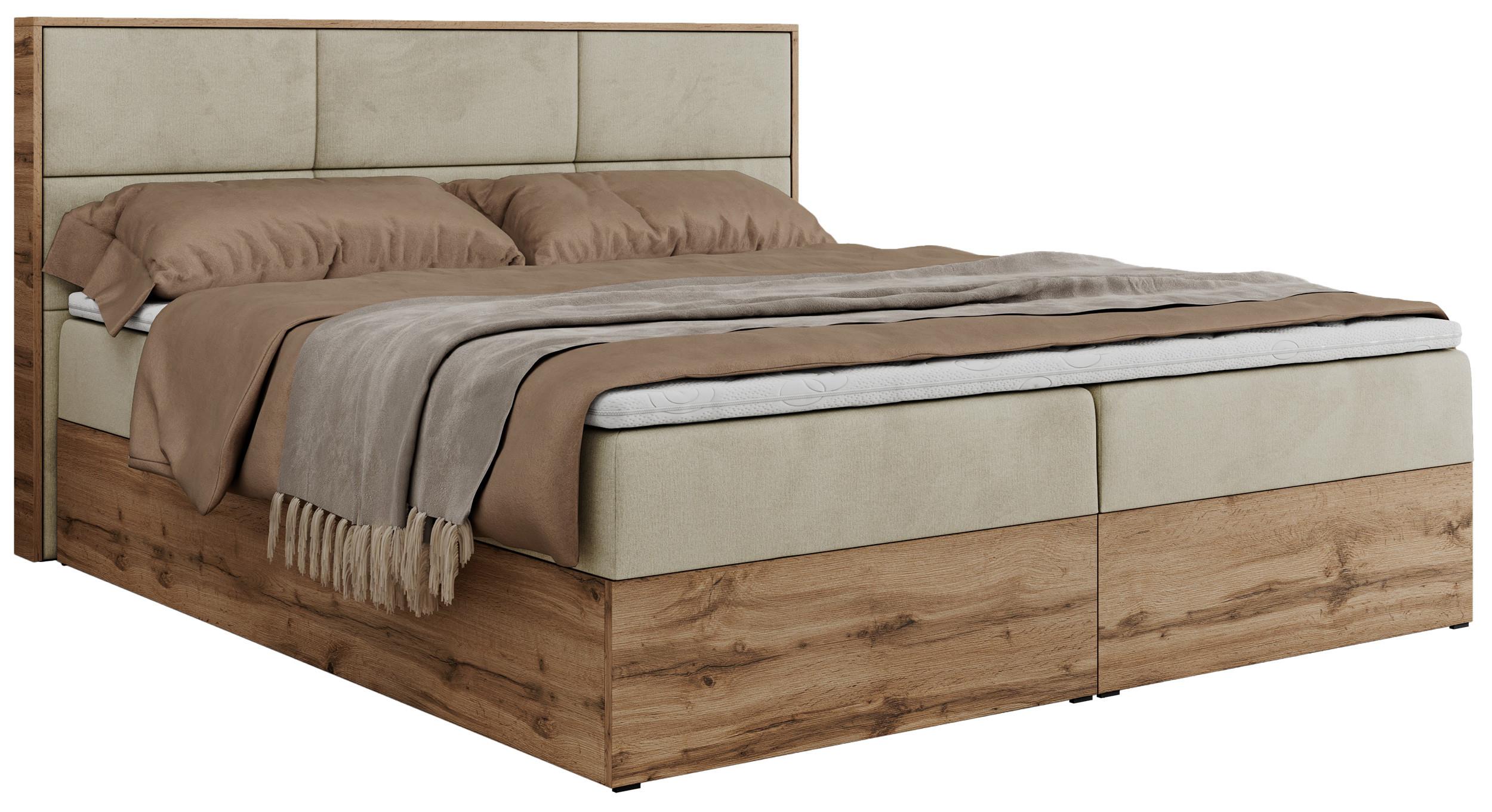 wohnli-moebel-suche-800000739807 Wohnli Möbelsuche - BOXBETT ALBERO 2 - 120/200 Beige Velvet - H4